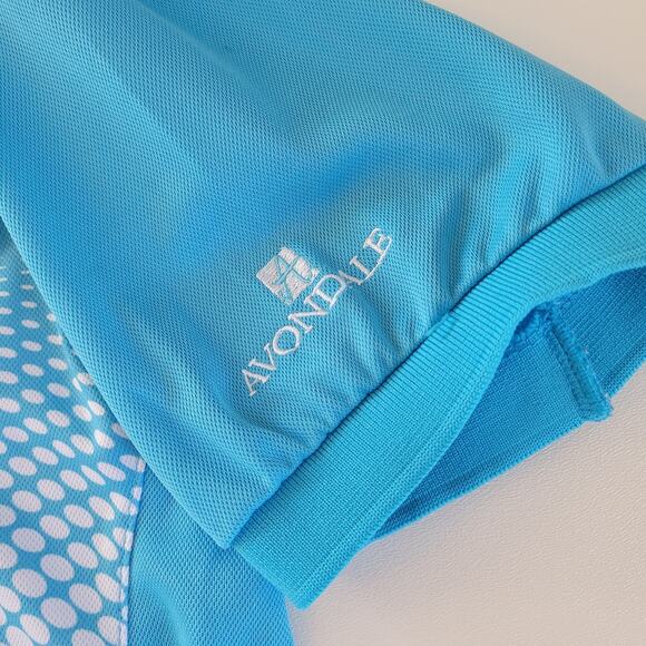 Tworoy Polo Shirt Mens XL Blue Turquoise Short Sleeve Golf - Picture 5 of 8